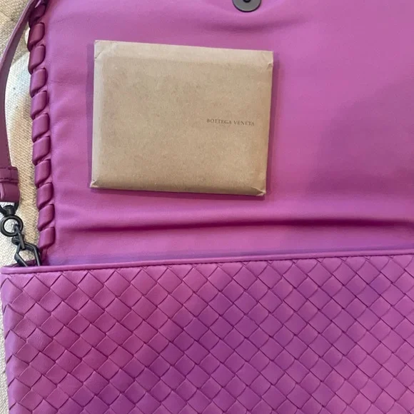 Bottega Veneta purple woven leather crossbody bag - brand new - Picture 5 of 15